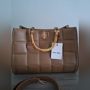 Alex Max Woven Padded Handbag